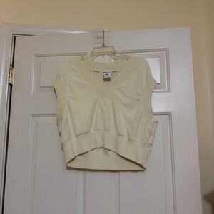 Nike Womens Sportswear Collection Reverse French Terry Vest Coconut Milk Medium